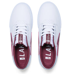 Griffin - White/Burgundy Leather