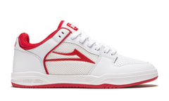 Telford Low - White/Red Suede