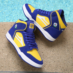 Telford - Blue/Yellow Suede