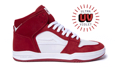 Telford - Red/White UV Suede