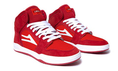 Telford - Red/White UV Suede